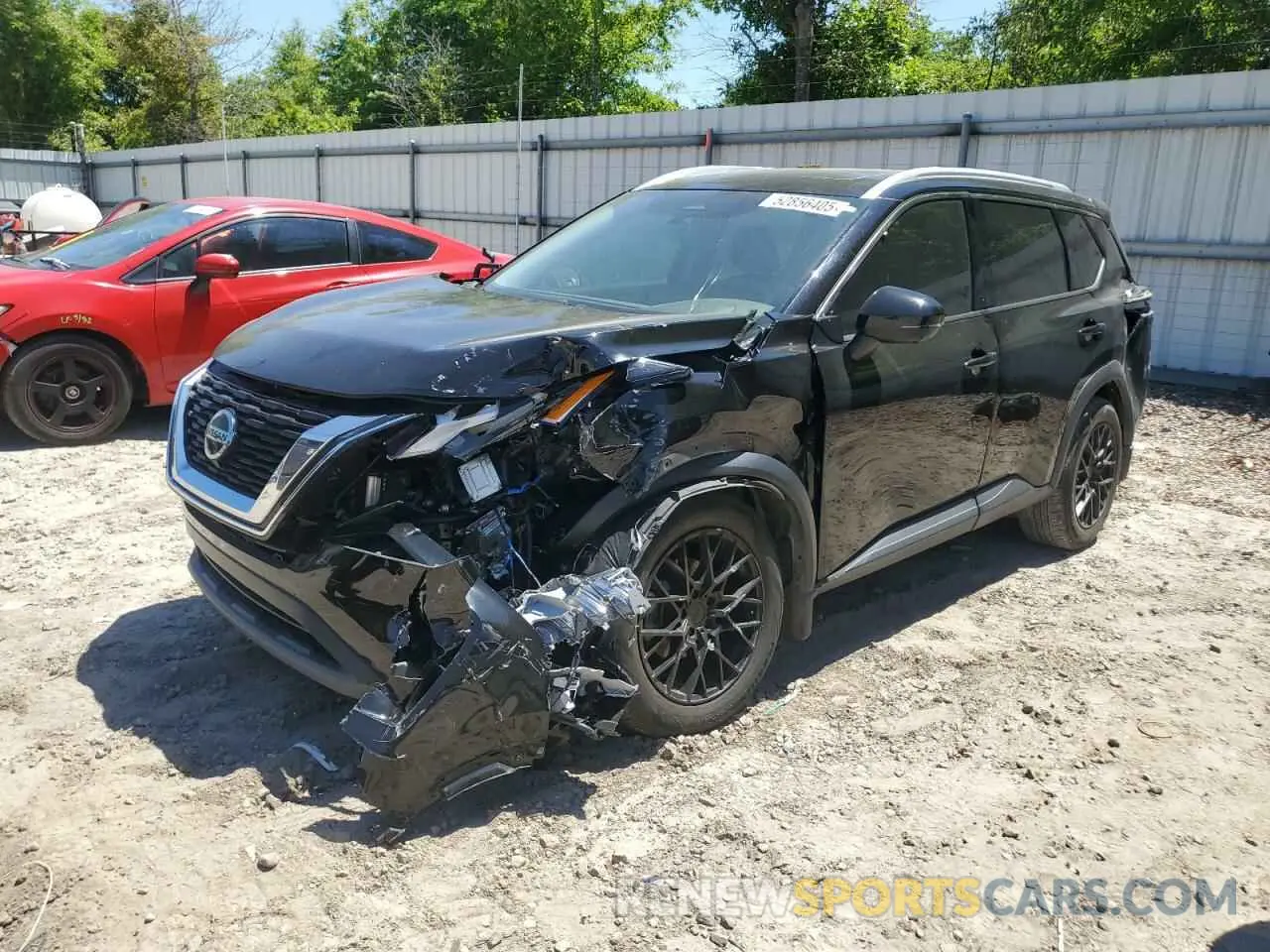 1 Photograph of a damaged car 5N1AT3BA9MC734395 NISSAN ROGUE 2021