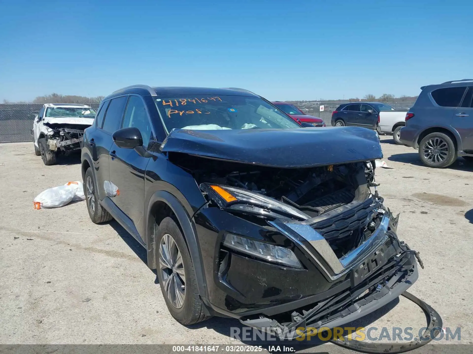 1 Photograph of a damaged car 5N1AT3BA9MC735403 NISSAN ROGUE 2021