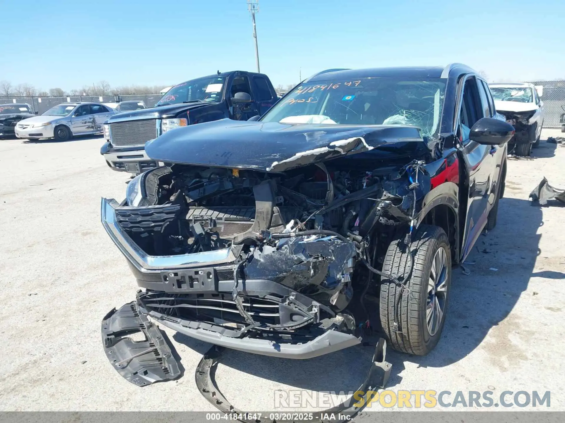 2 Photograph of a damaged car 5N1AT3BA9MC735403 NISSAN ROGUE 2021