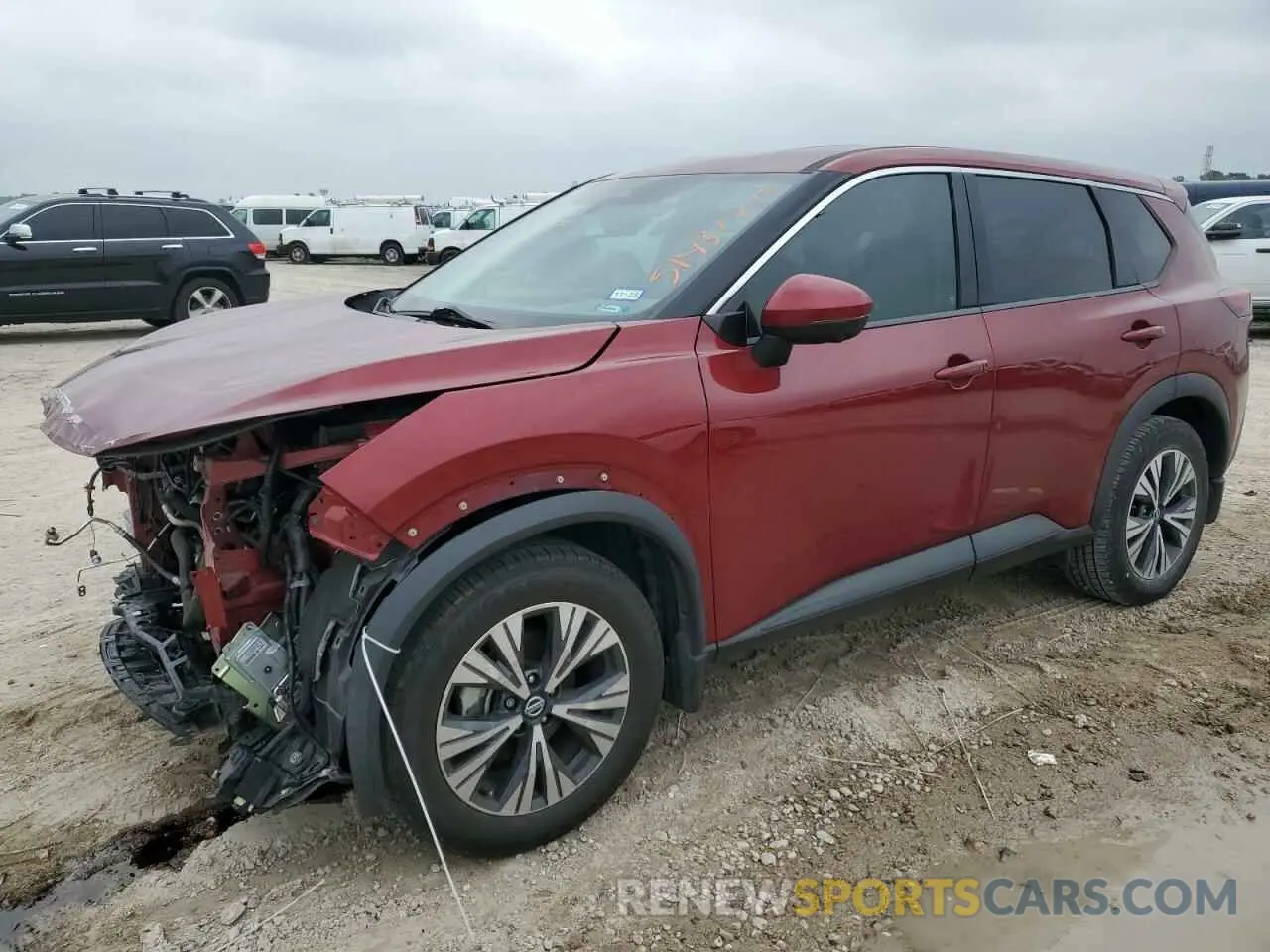 1 Photograph of a damaged car 5N1AT3BA9MC833721 NISSAN ROGUE 2021