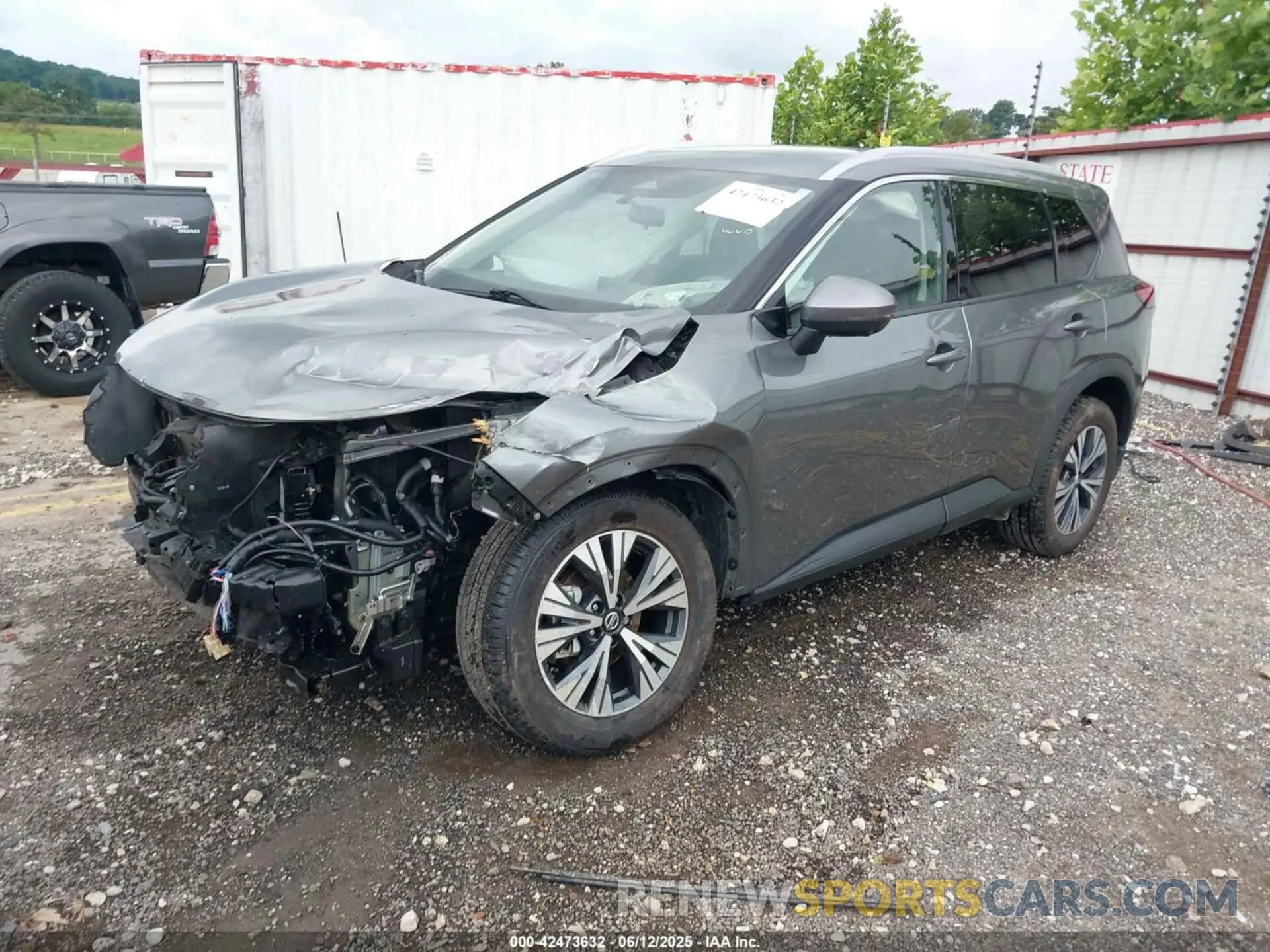 2 Photograph of a damaged car 5N1AT3BB0MC686343 NISSAN ROGUE 2021