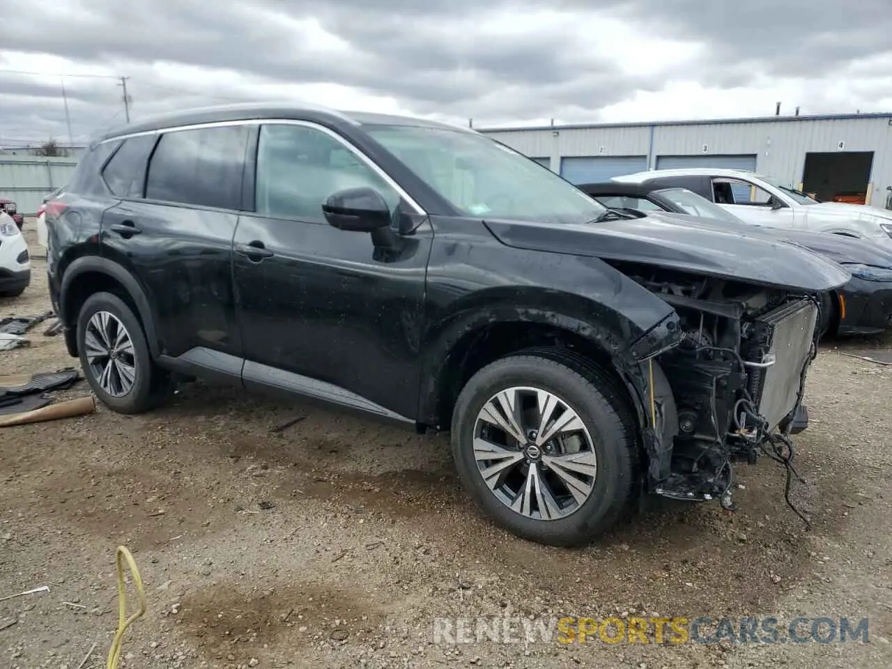 4 Photograph of a damaged car 5N1AT3BB0MC691431 NISSAN ROGUE 2021
