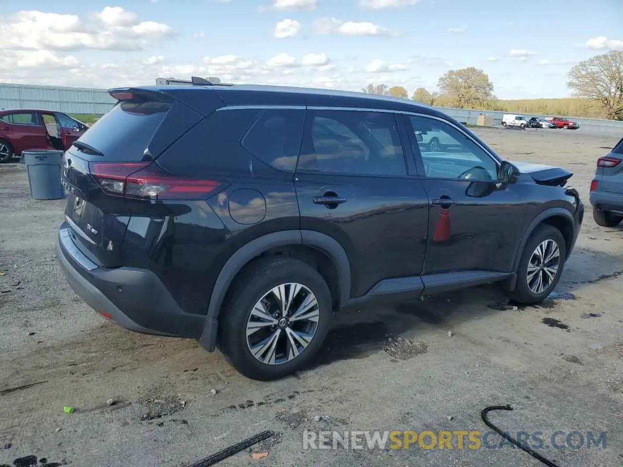 3 Photograph of a damaged car 5N1AT3BB0MC730650 NISSAN ROGUE 2021