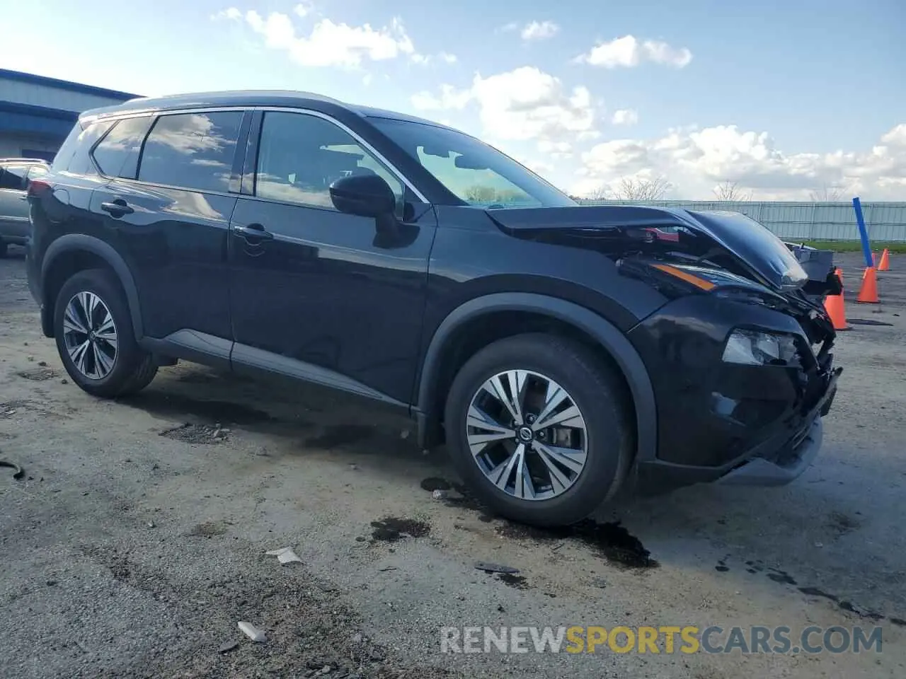 4 Photograph of a damaged car 5N1AT3BB0MC730650 NISSAN ROGUE 2021