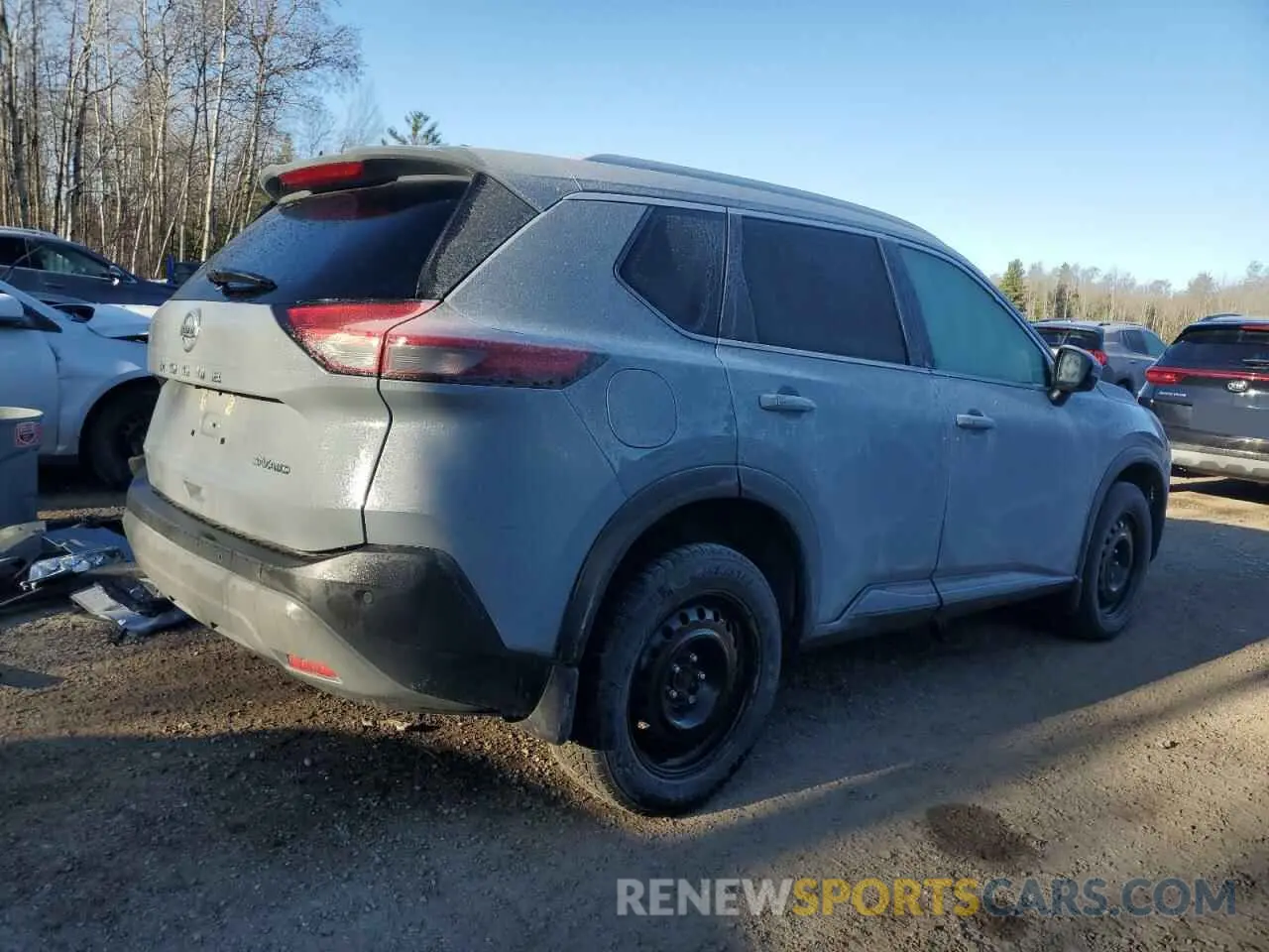 3 Photograph of a damaged car 5N1AT3BB0MC762059 NISSAN ROGUE 2021