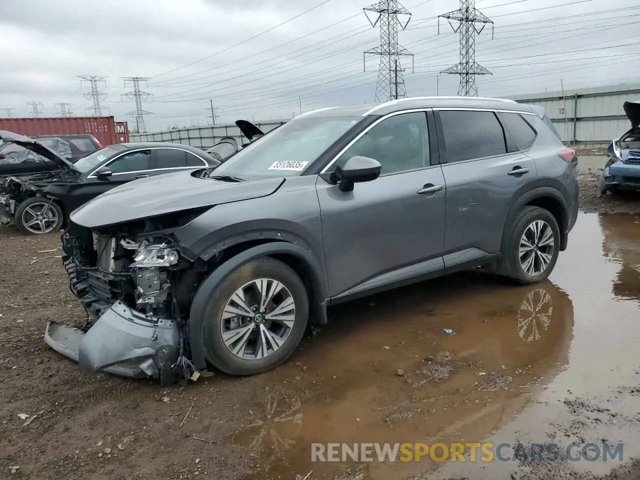 1 Photograph of a damaged car 5N1AT3BB0MC773546 NISSAN ROGUE 2021