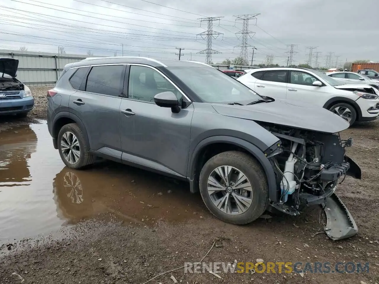 4 Photograph of a damaged car 5N1AT3BB0MC773546 NISSAN ROGUE 2021