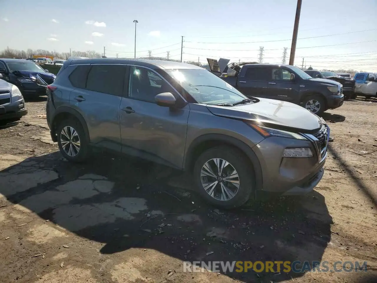 4 Photograph of a damaged car 5N1AT3BB1MC684472 NISSAN ROGUE 2021