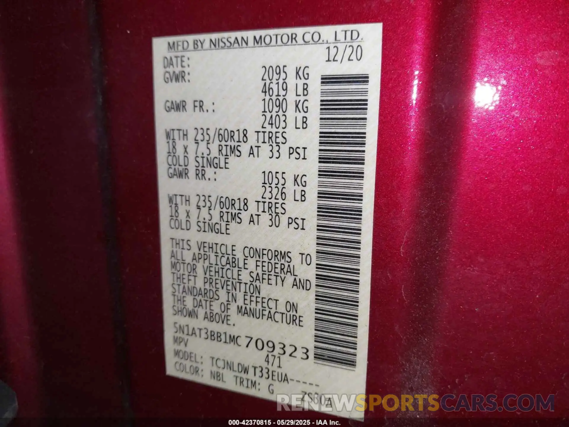 9 Photograph of a damaged car 5N1AT3BB1MC709323 NISSAN ROGUE 2021