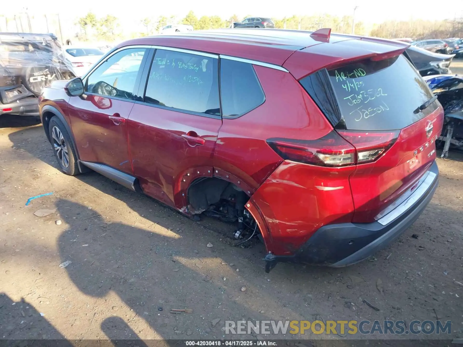 3 Photograph of a damaged car 5N1AT3BB1MC712173 NISSAN ROGUE 2021