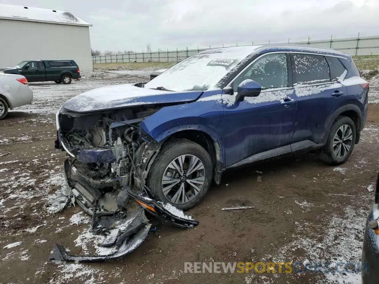 1 Photograph of a damaged car 5N1AT3BB1MC712299 NISSAN ROGUE 2021
