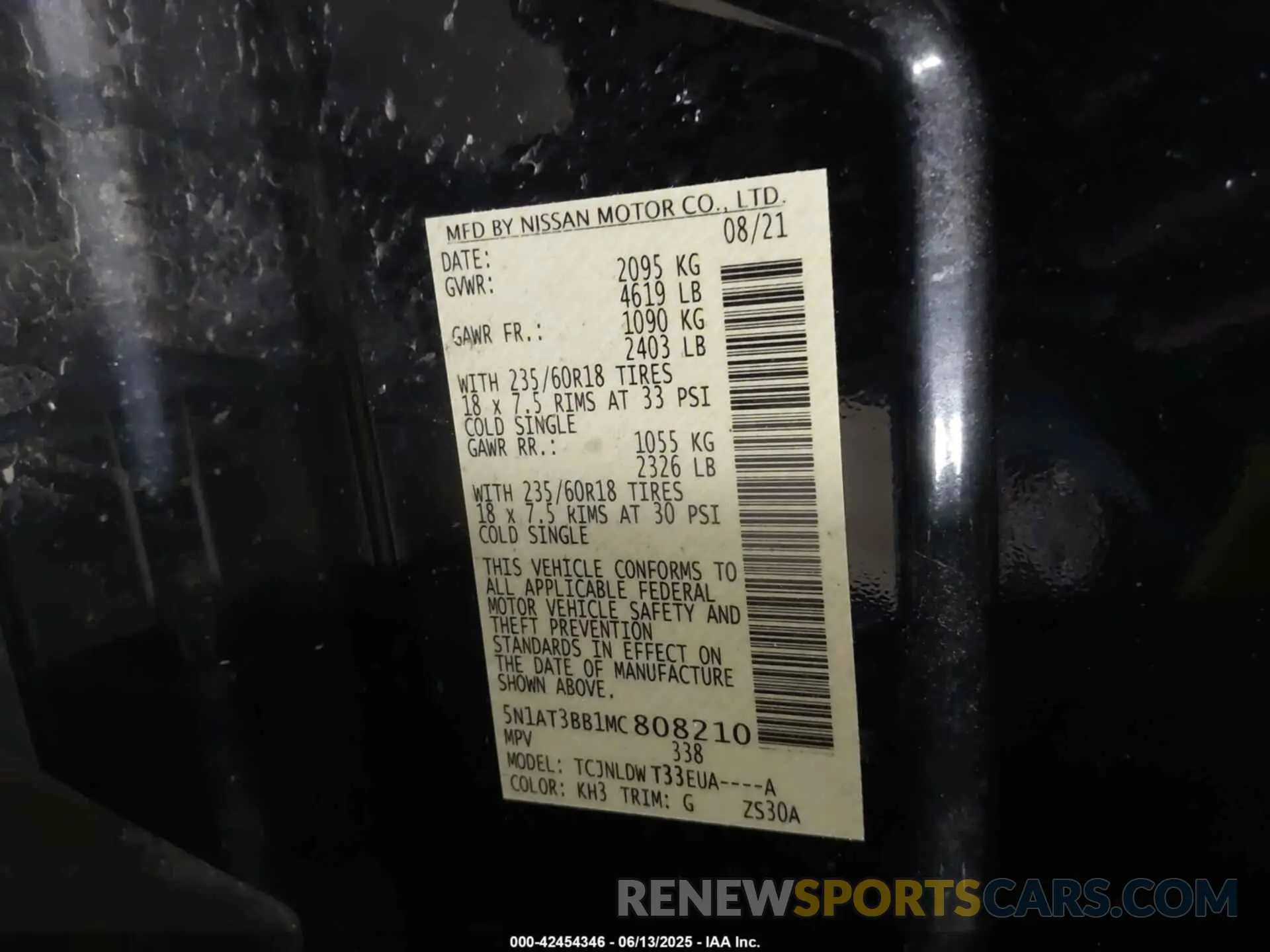 9 Photograph of a damaged car 5N1AT3BB1MC808210 NISSAN ROGUE 2021