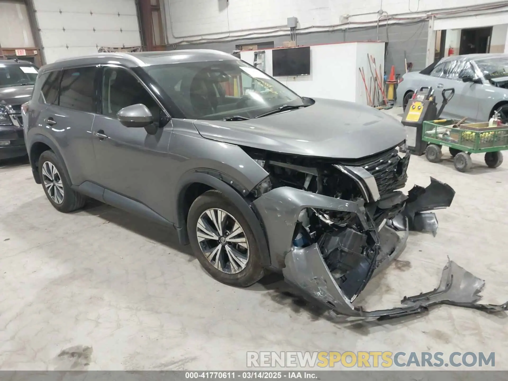 1 Photograph of a damaged car 5N1AT3BB1MC844611 NISSAN ROGUE 2021