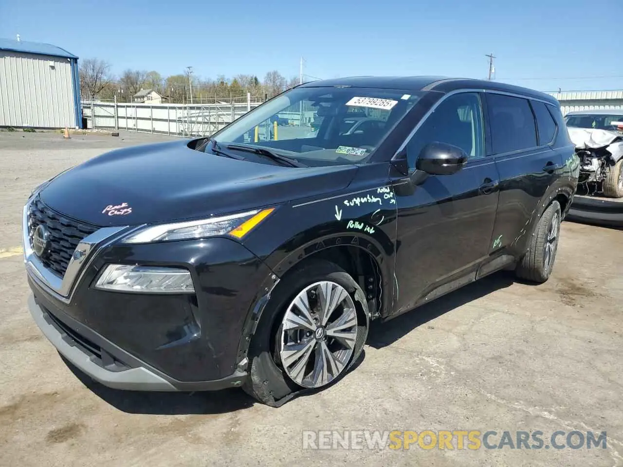 1 Photograph of a damaged car 5N1AT3BB2MC681161 NISSAN ROGUE 2021