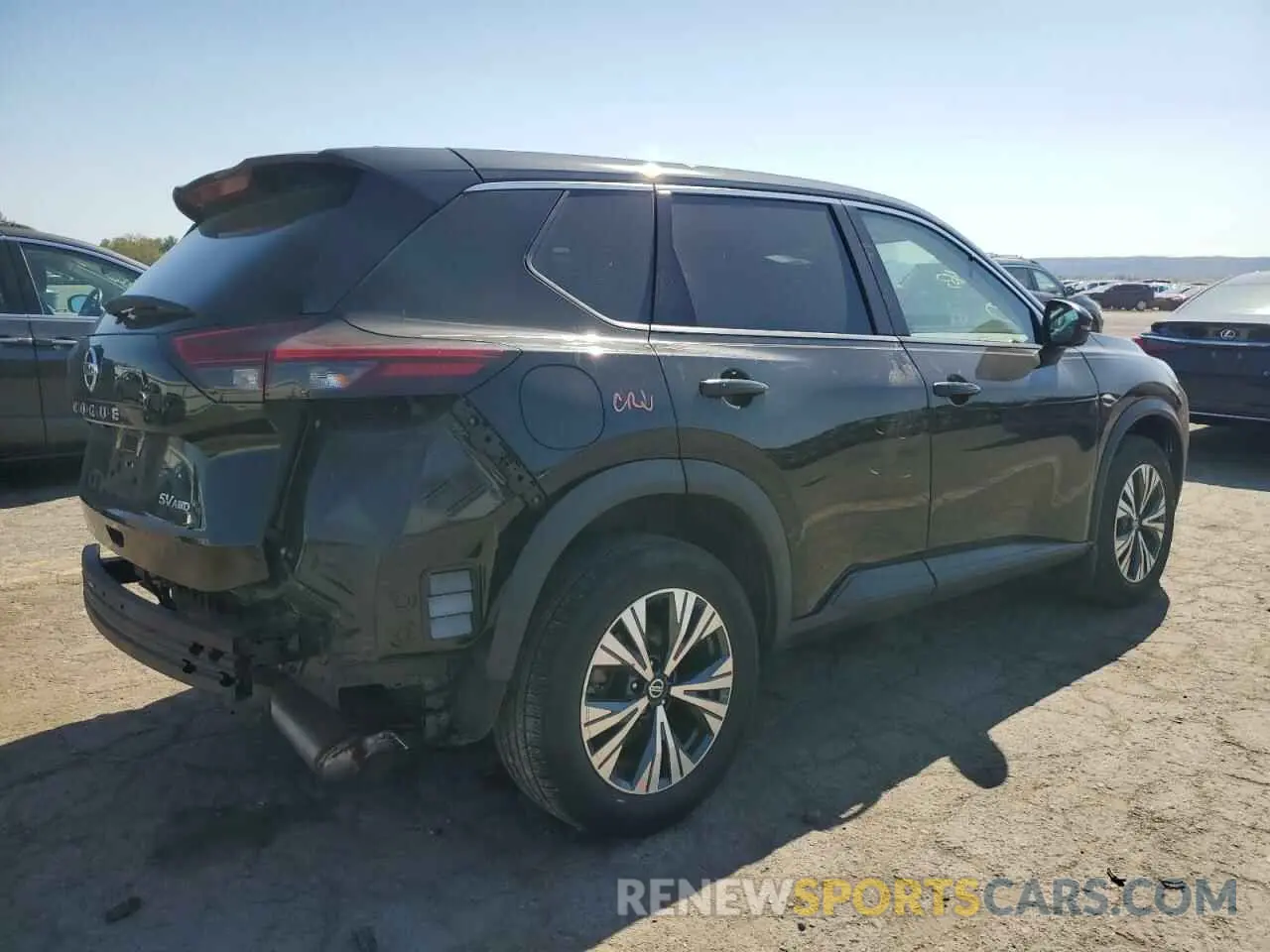 3 Photograph of a damaged car 5N1AT3BB2MC681161 NISSAN ROGUE 2021
