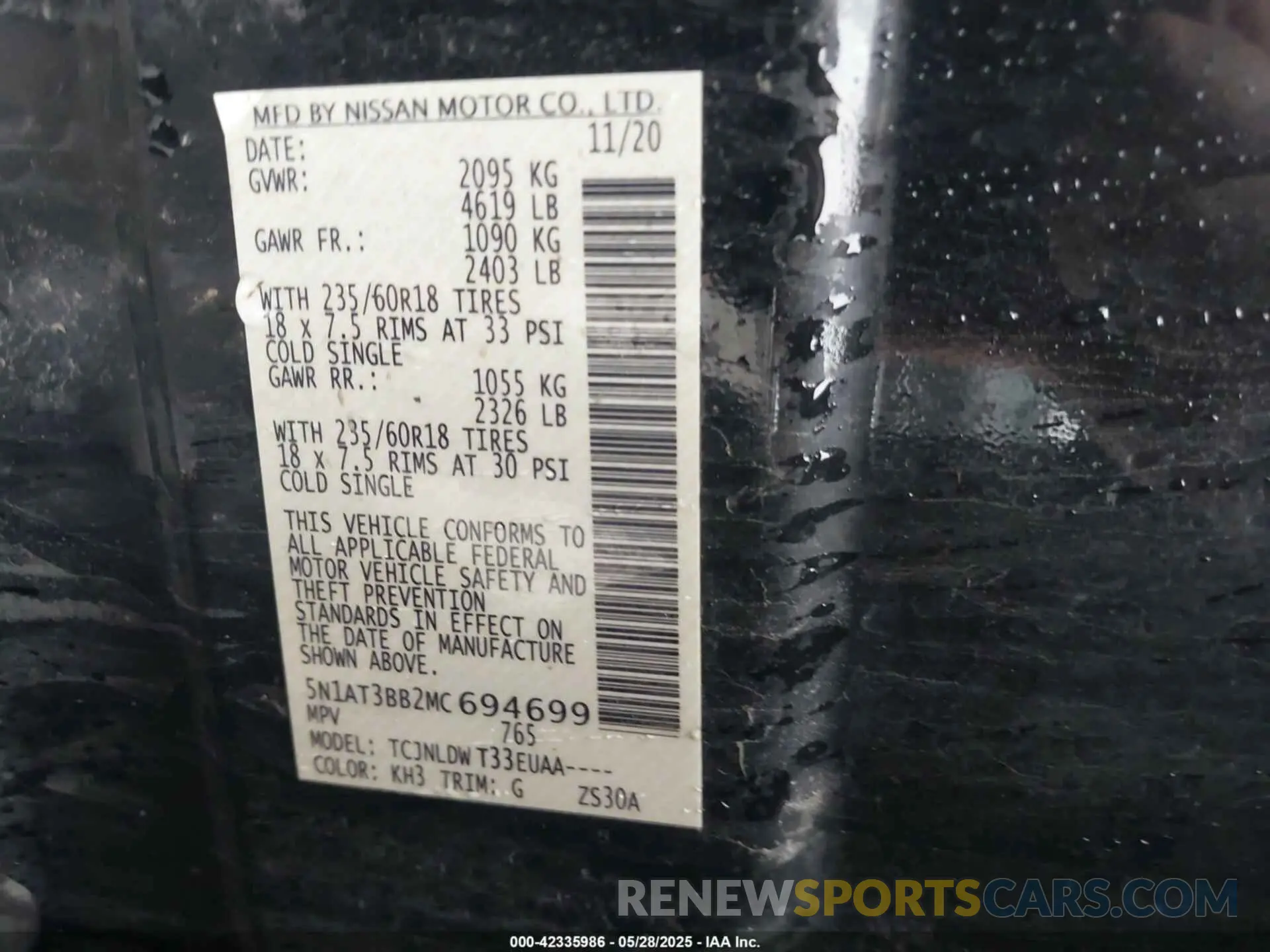 9 Photograph of a damaged car 5N1AT3BB2MC694699 NISSAN ROGUE 2021
