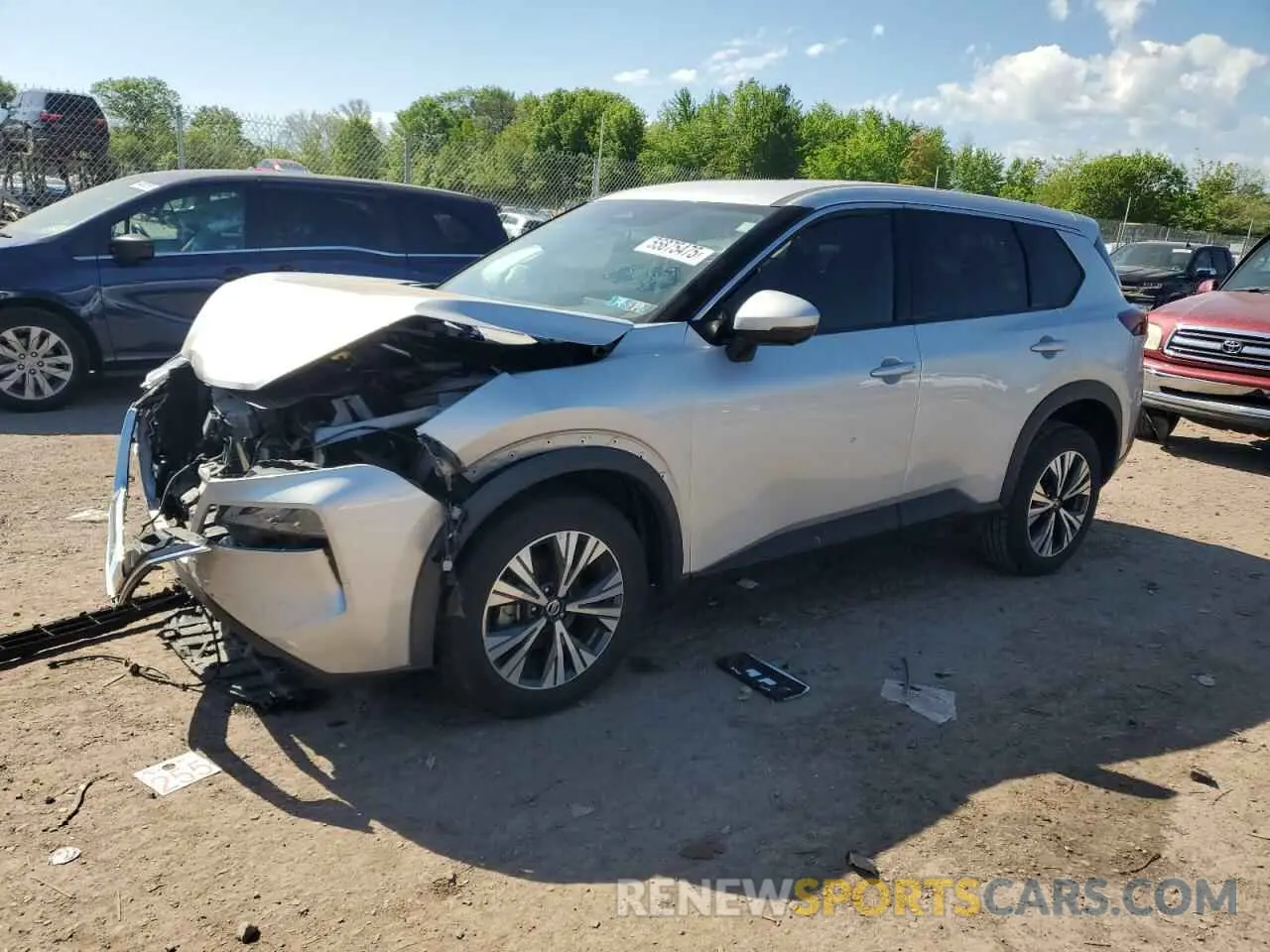 1 Photograph of a damaged car 5N1AT3BB2MC725305 NISSAN ROGUE 2021