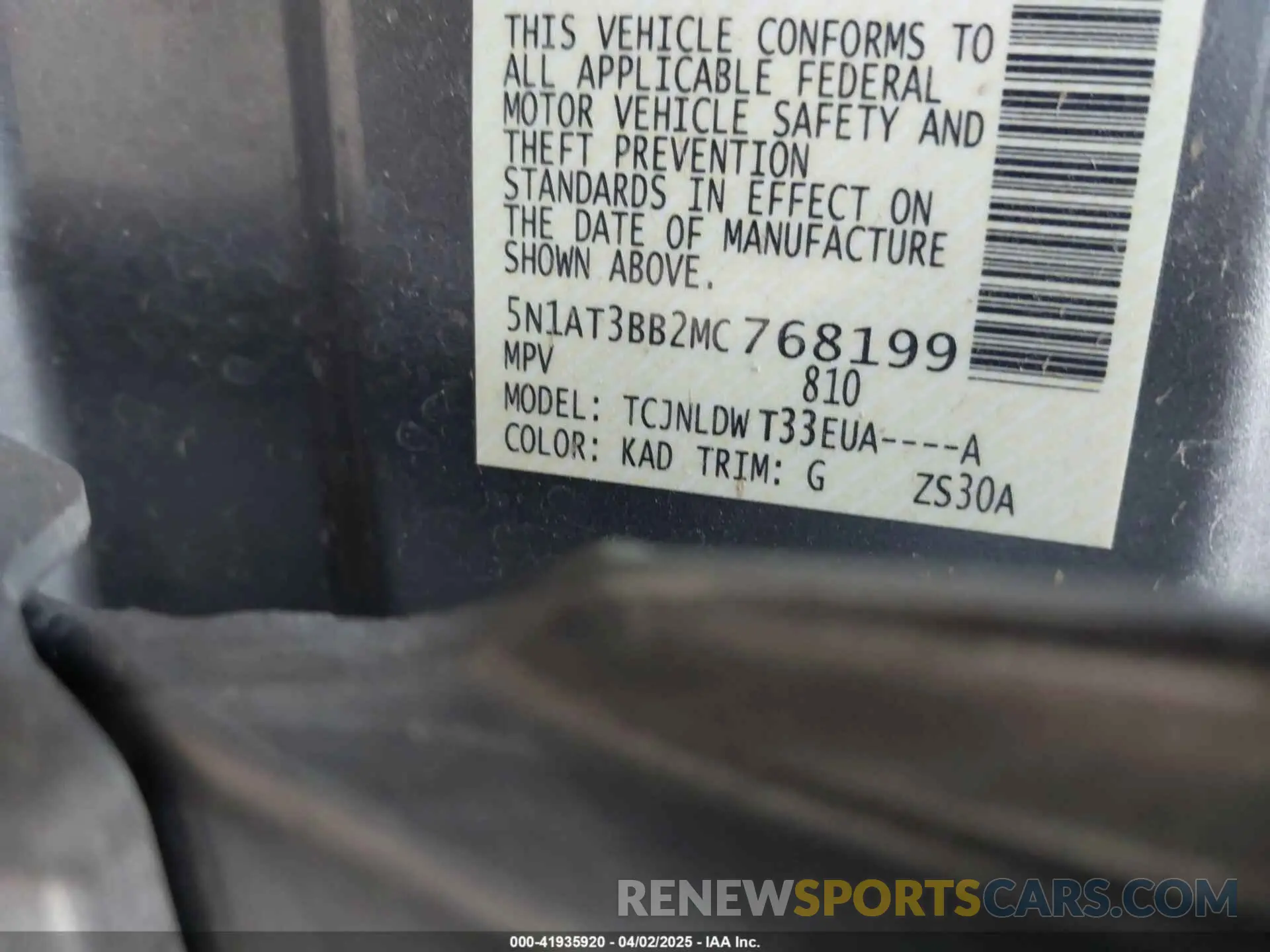 9 Photograph of a damaged car 5N1AT3BB2MC768199 NISSAN ROGUE 2021