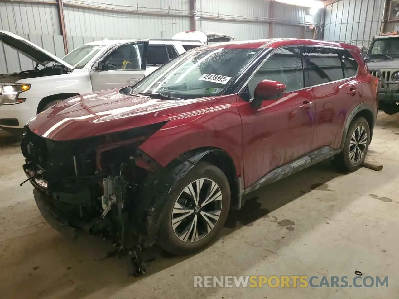 1 Photograph of a damaged car 5N1AT3BB3MC724535 NISSAN ROGUE 2021