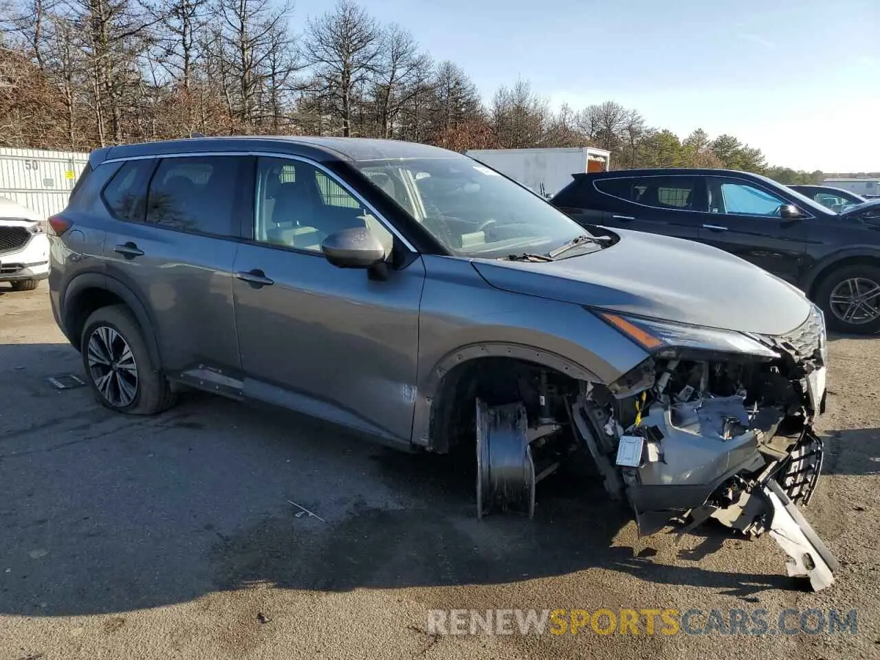 4 Photograph of a damaged car 5N1AT3BB4MC703595 NISSAN ROGUE 2021