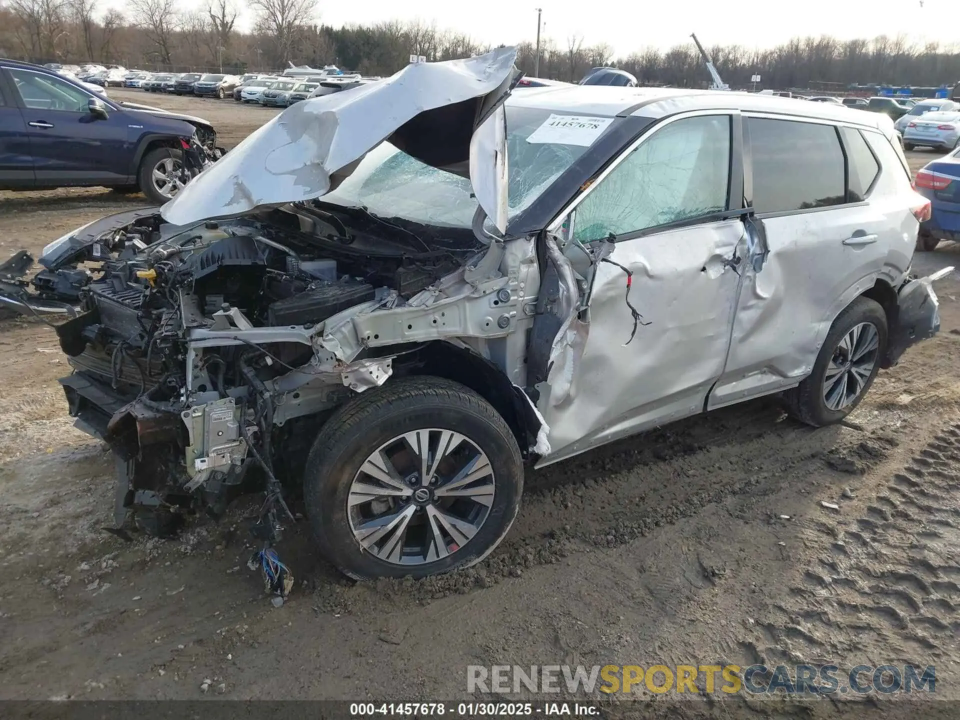 2 Photograph of a damaged car 5N1AT3BB4MC825244 NISSAN ROGUE 2021