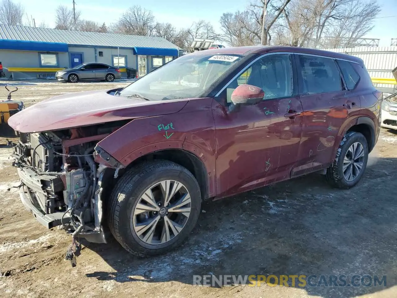 1 Photograph of a damaged car 5N1AT3BB5MC746665 NISSAN ROGUE 2021