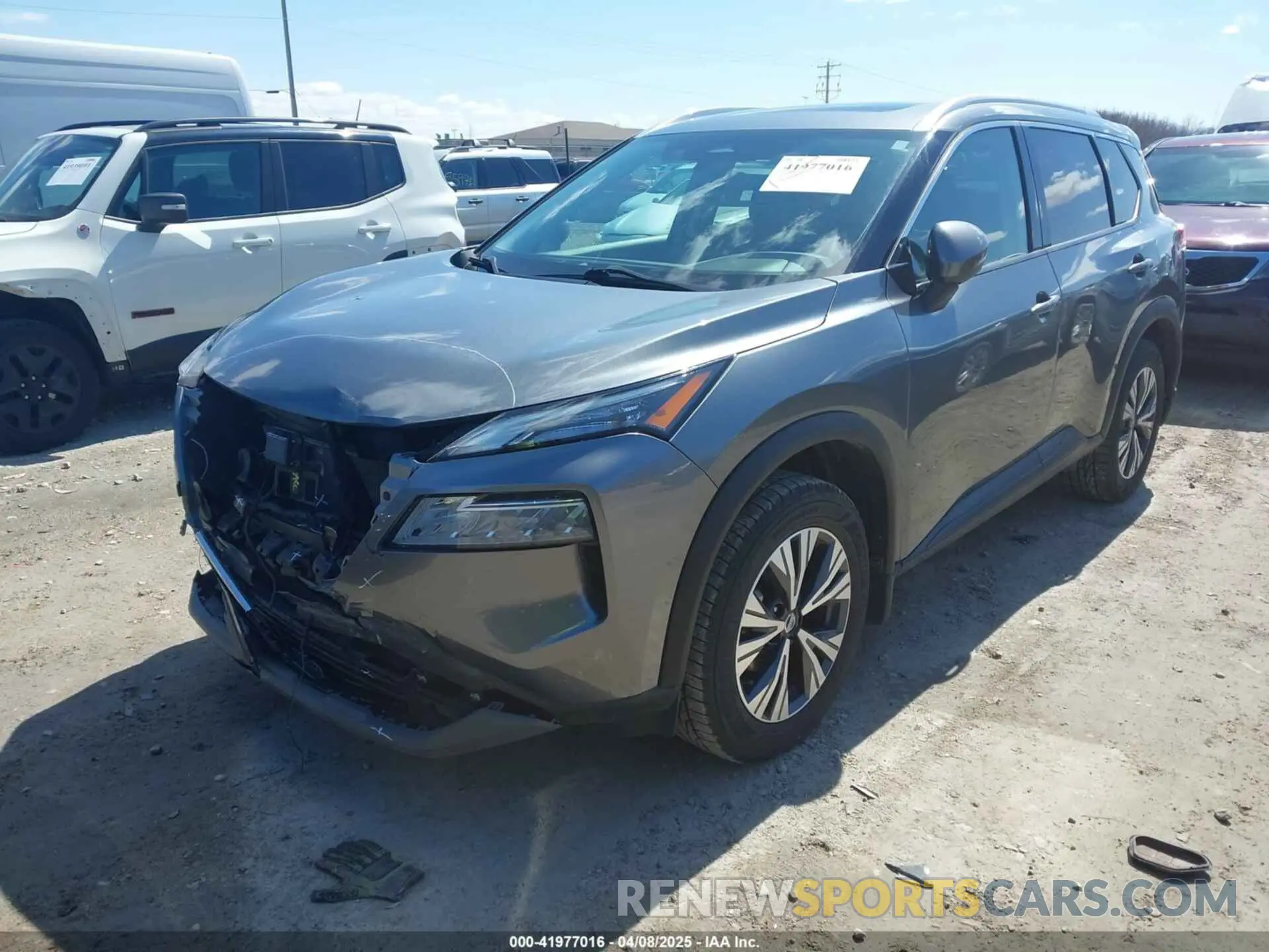 2 Photograph of a damaged car 5N1AT3BB5MC759755 NISSAN ROGUE 2021