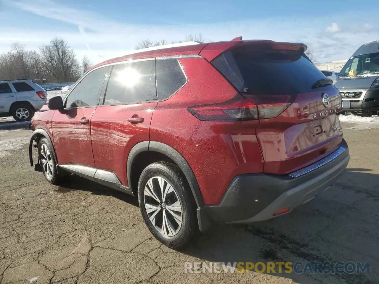 2 Photograph of a damaged car 5N1AT3BB5MC788060 NISSAN ROGUE 2021