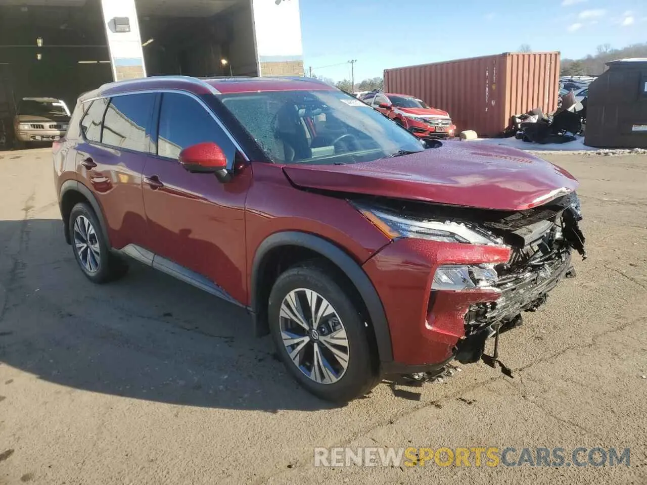 4 Photograph of a damaged car 5N1AT3BB5MC788060 NISSAN ROGUE 2021