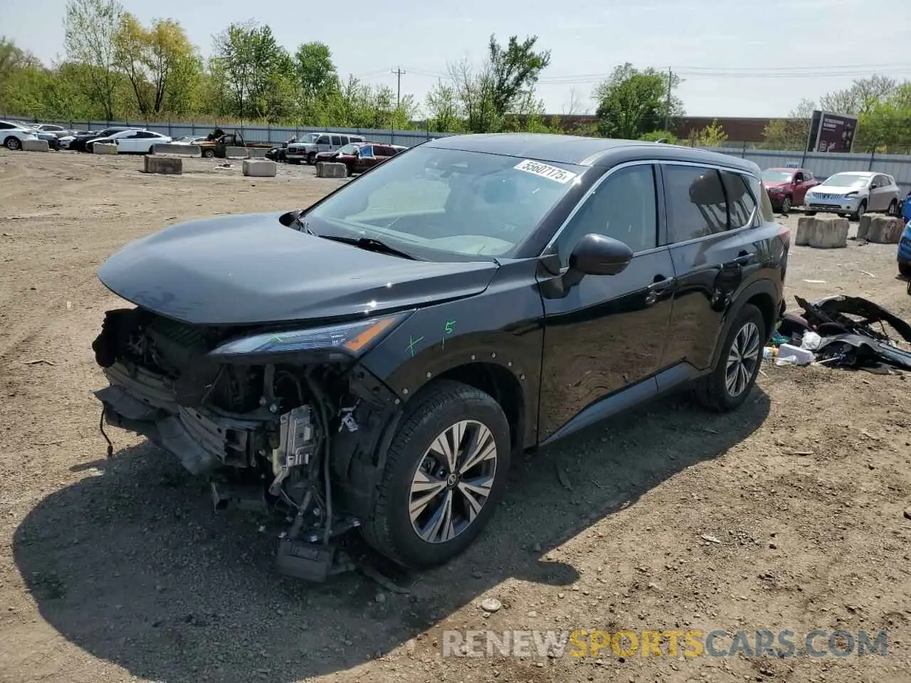 1 Photograph of a damaged car 5N1AT3BB6MC704215 NISSAN ROGUE 2021