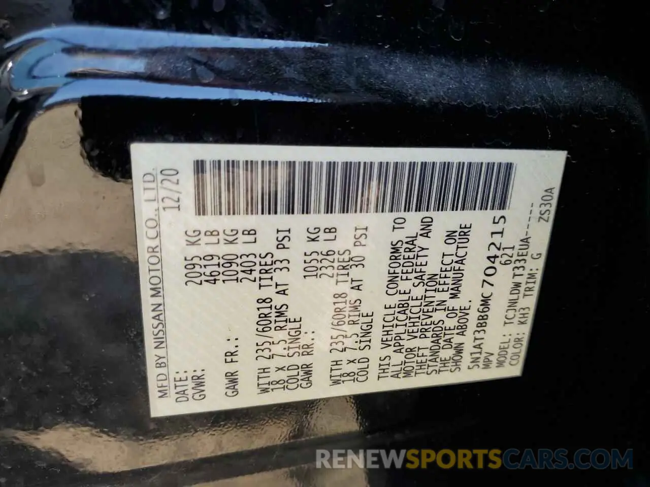 14 Photograph of a damaged car 5N1AT3BB6MC704215 NISSAN ROGUE 2021
