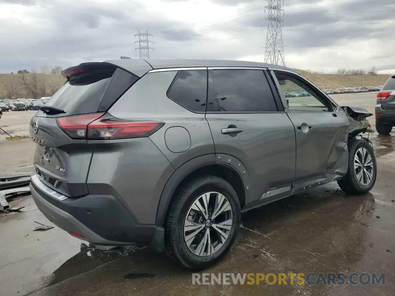 3 Photograph of a damaged car 5N1AT3BB6MC734962 NISSAN ROGUE 2021