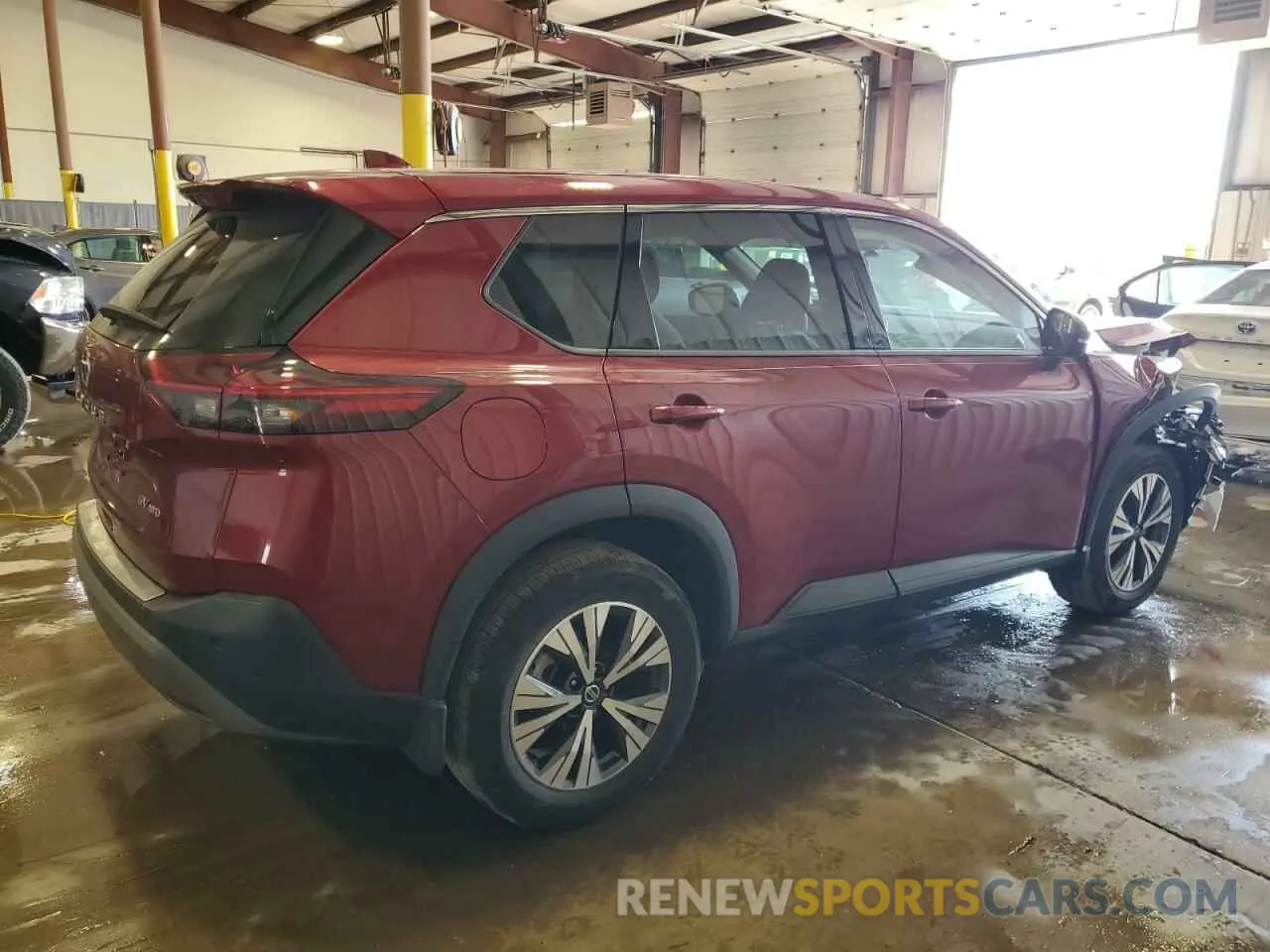 3 Photograph of a damaged car 5N1AT3BB6MC751101 NISSAN ROGUE 2021