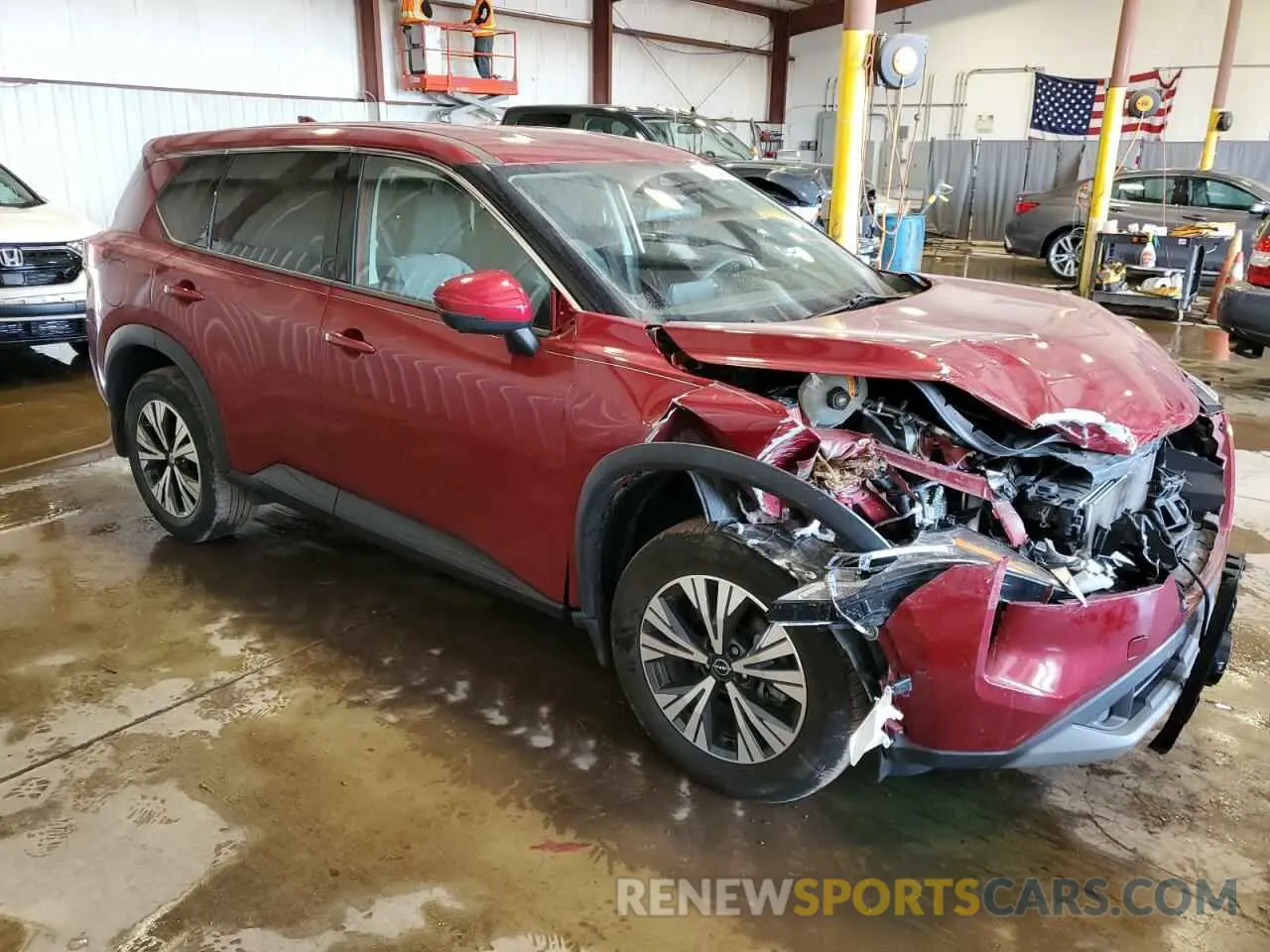 4 Photograph of a damaged car 5N1AT3BB6MC751101 NISSAN ROGUE 2021