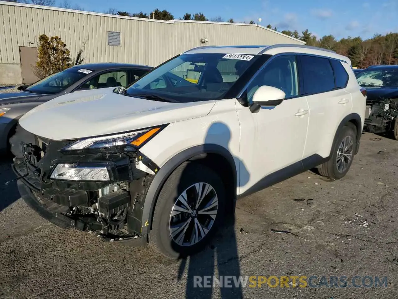 1 Photograph of a damaged car 5N1AT3BB6MC753933 NISSAN ROGUE 2021
