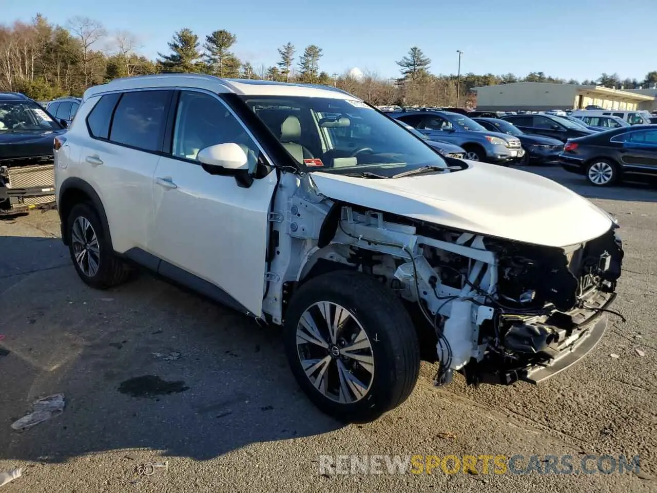 4 Photograph of a damaged car 5N1AT3BB6MC753933 NISSAN ROGUE 2021