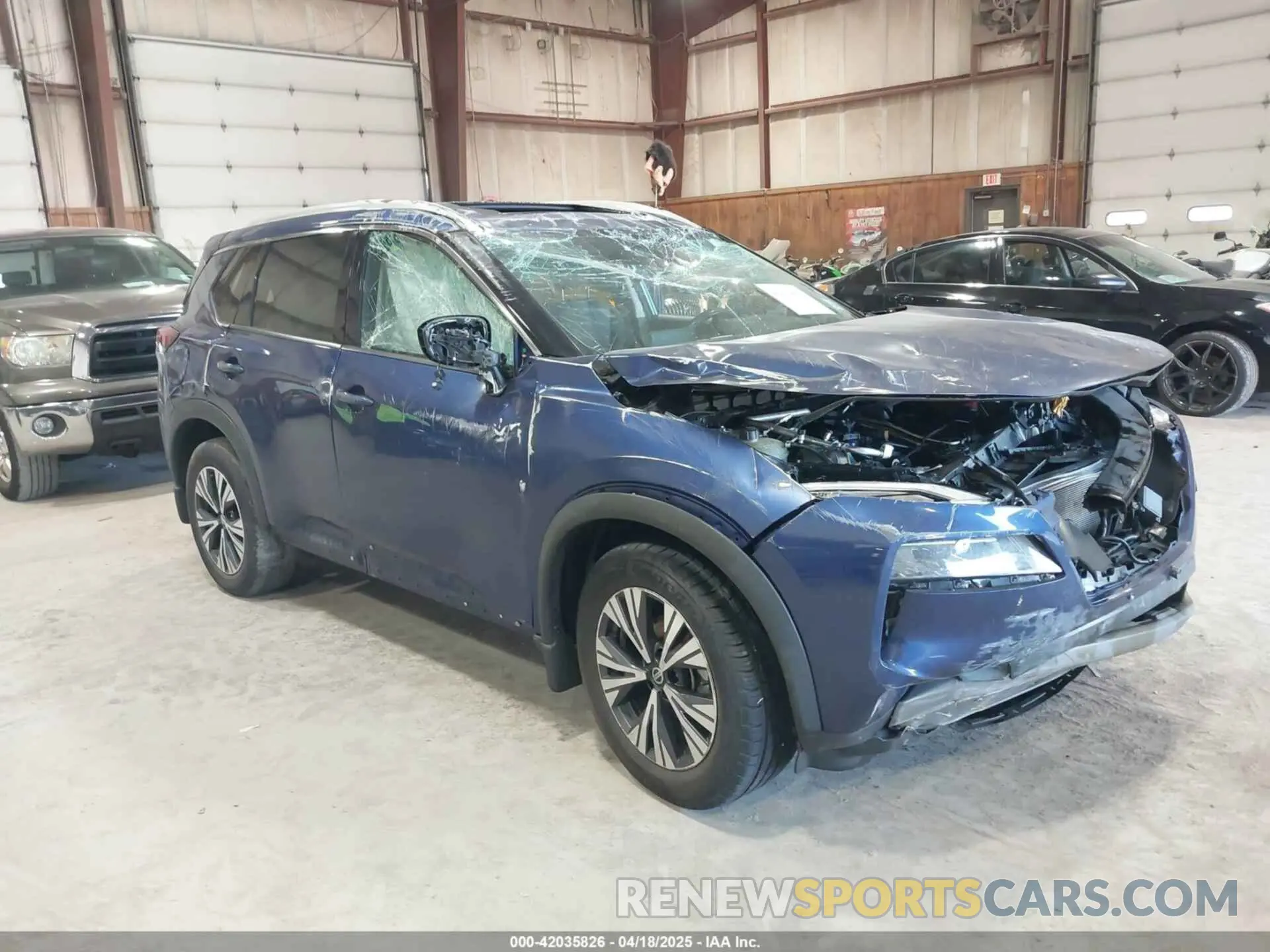 1 Photograph of a damaged car 5N1AT3BB6MC757321 NISSAN ROGUE 2021