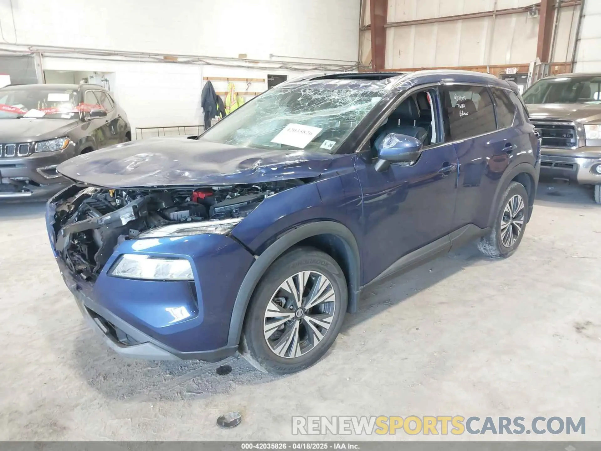 2 Photograph of a damaged car 5N1AT3BB6MC757321 NISSAN ROGUE 2021