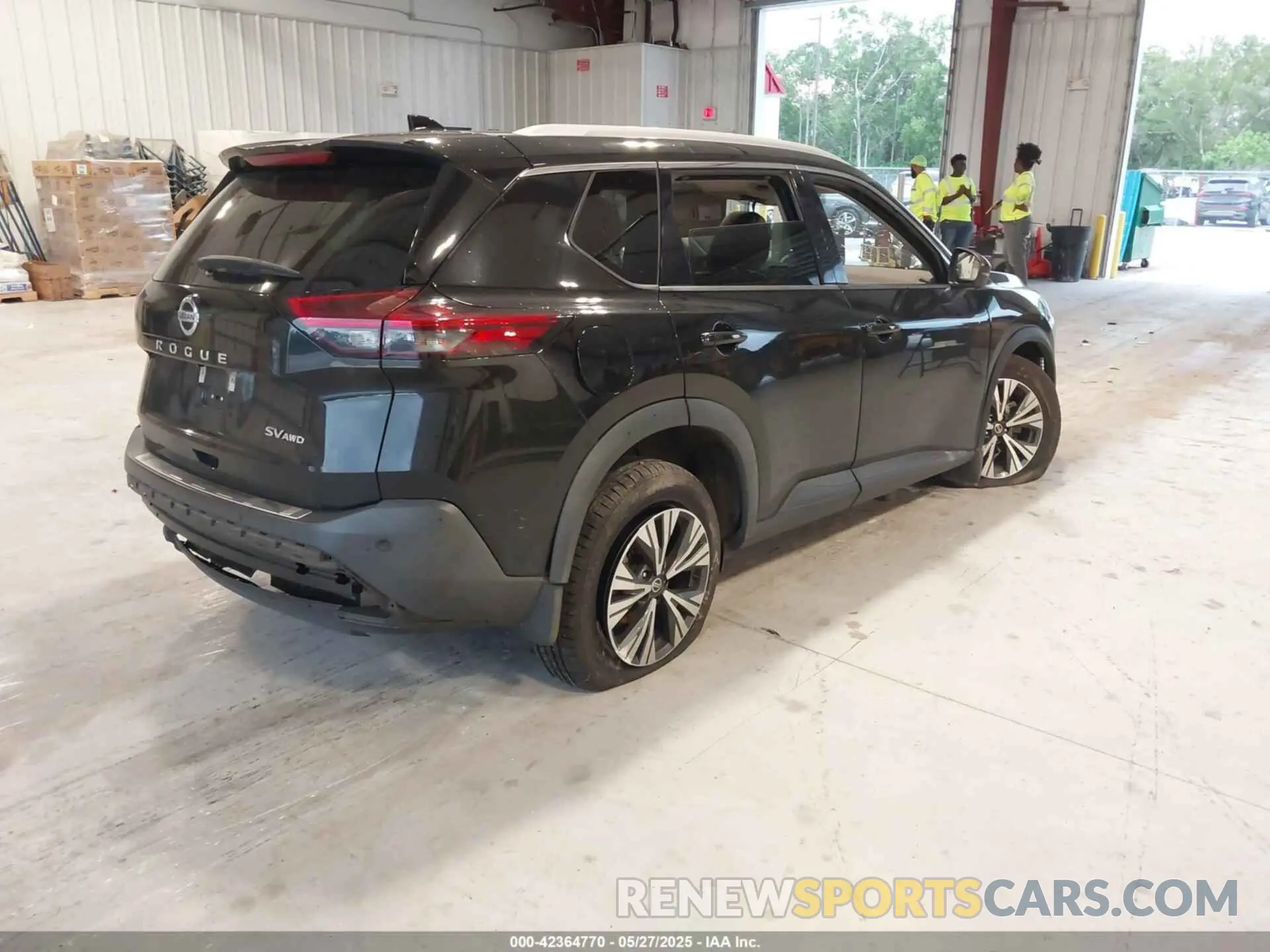 4 Photograph of a damaged car 5N1AT3BB7MC694410 NISSAN ROGUE 2021