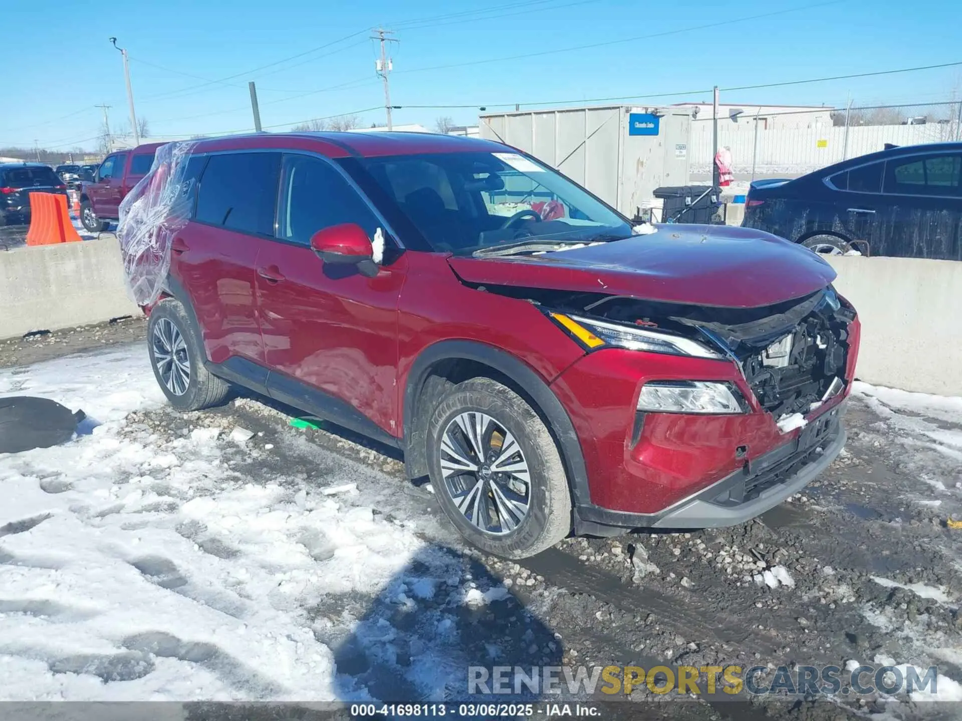 1 Photograph of a damaged car 5N1AT3BB7MC751043 NISSAN ROGUE 2021