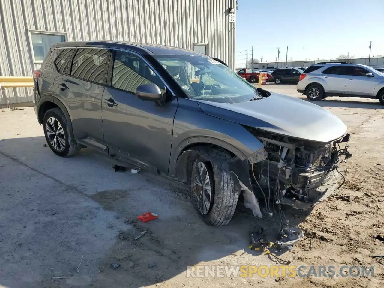 4 Photograph of a damaged car 5N1AT3BB7MC779036 NISSAN ROGUE 2021