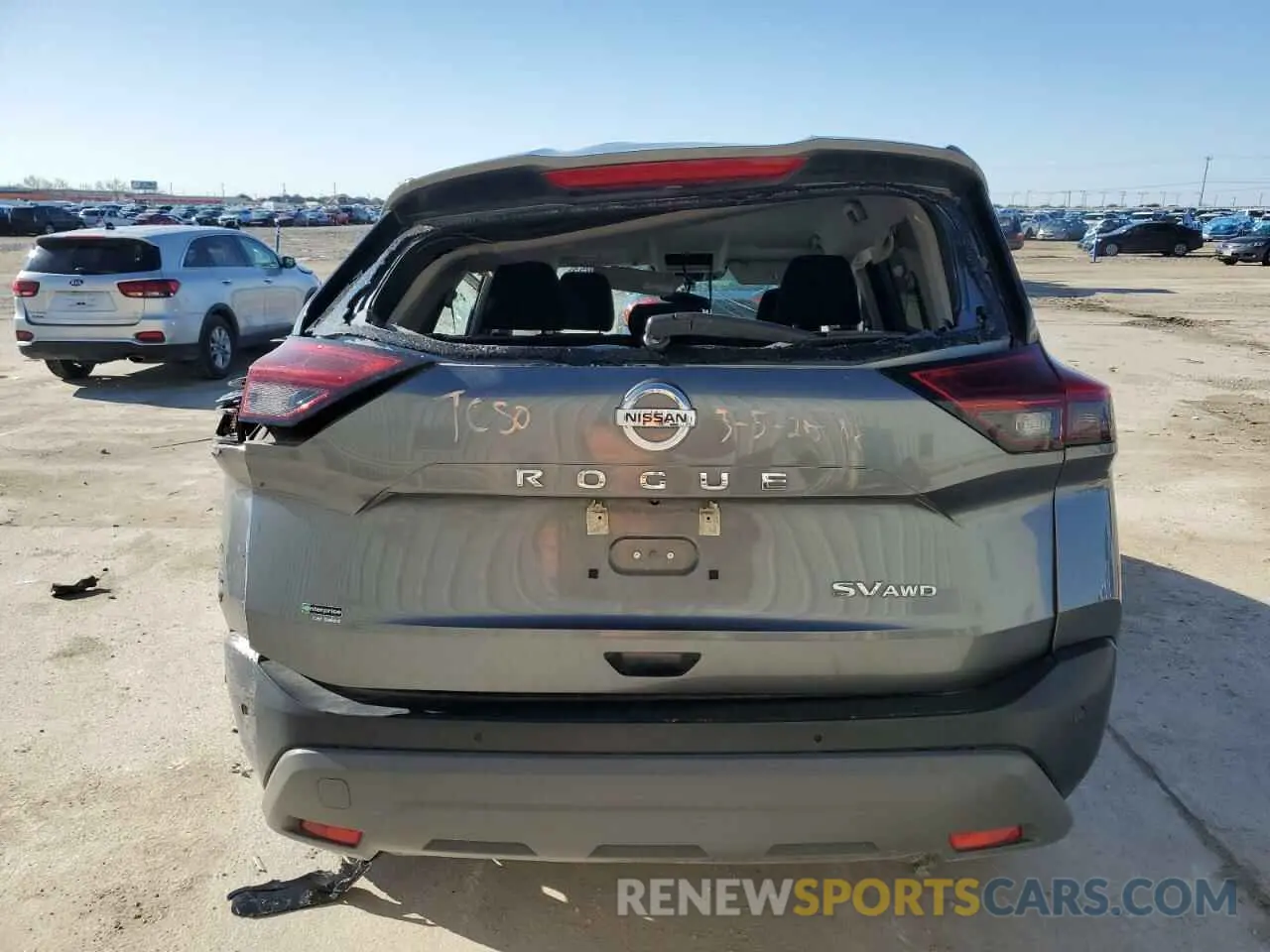 6 Photograph of a damaged car 5N1AT3BB7MC779036 NISSAN ROGUE 2021