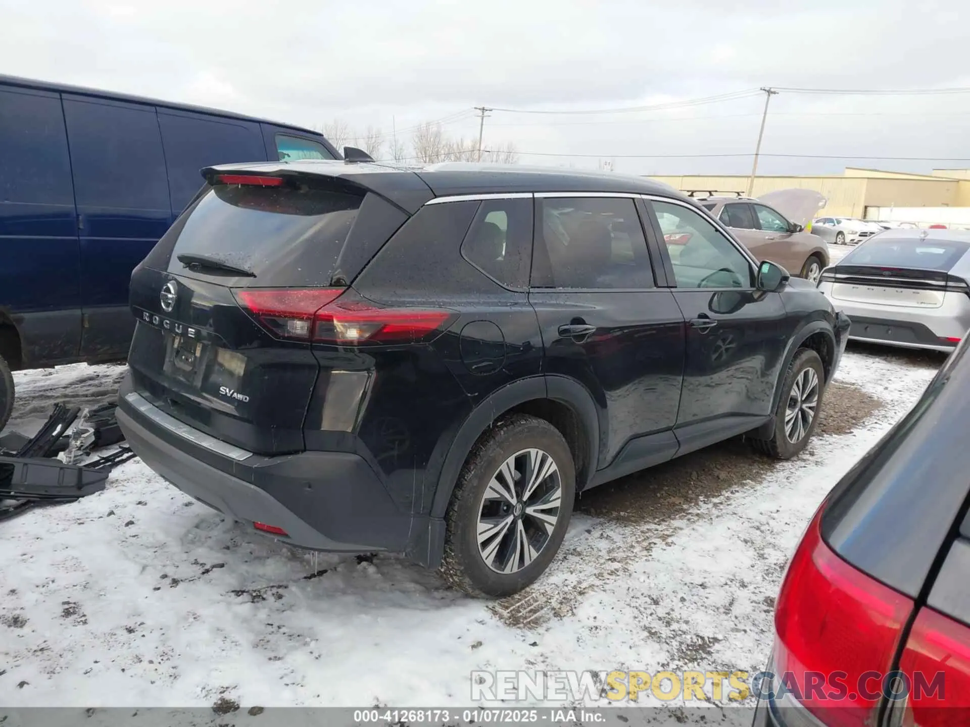 4 Photograph of a damaged car 5N1AT3BB7MC814285 NISSAN ROGUE 2021