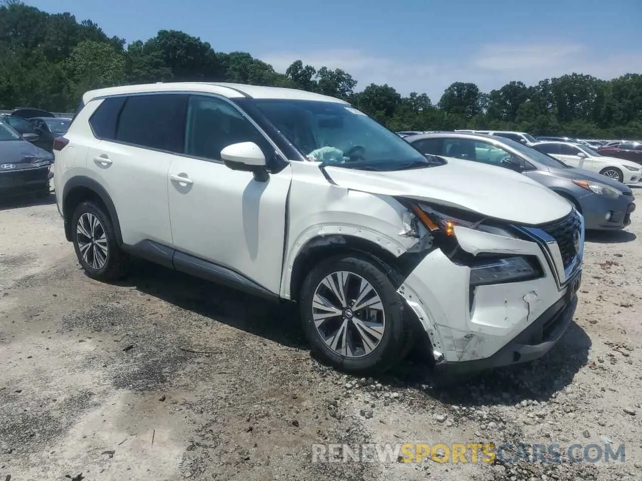 4 Photograph of a damaged car 5N1AT3BB7MC846900 NISSAN ROGUE 2021