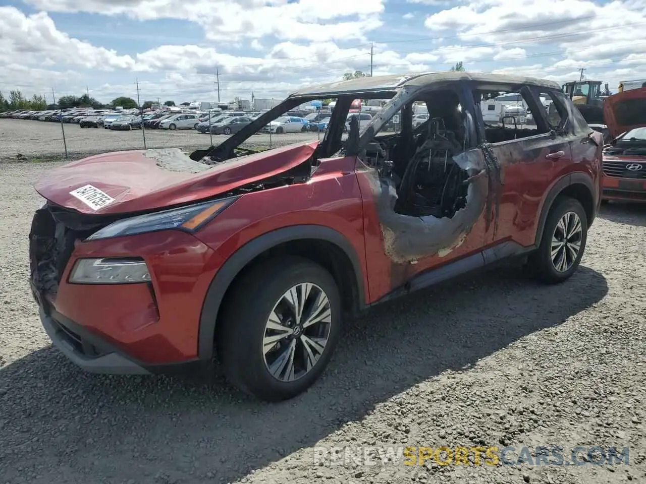 1 Photograph of a damaged car 5N1AT3BB8MC732789 NISSAN ROGUE 2021