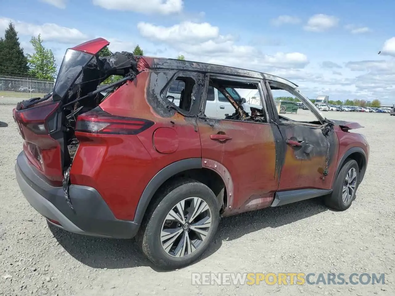 3 Photograph of a damaged car 5N1AT3BB8MC732789 NISSAN ROGUE 2021