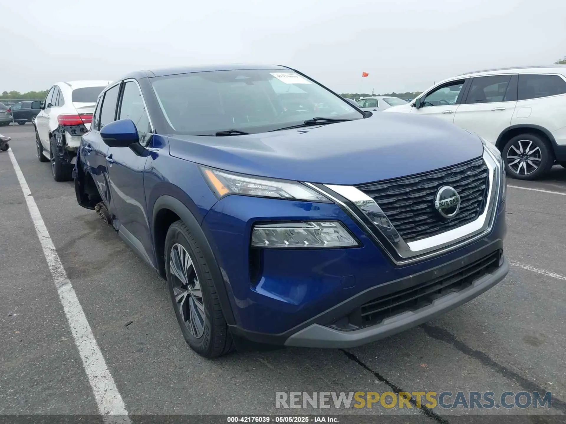 1 Photograph of a damaged car 5N1AT3BB8MC733795 NISSAN ROGUE 2021