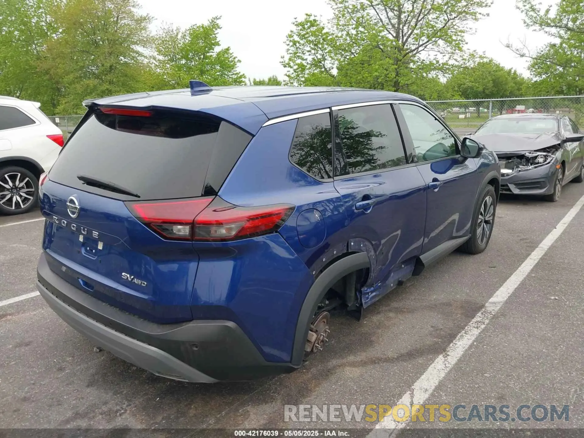 6 Photograph of a damaged car 5N1AT3BB8MC733795 NISSAN ROGUE 2021