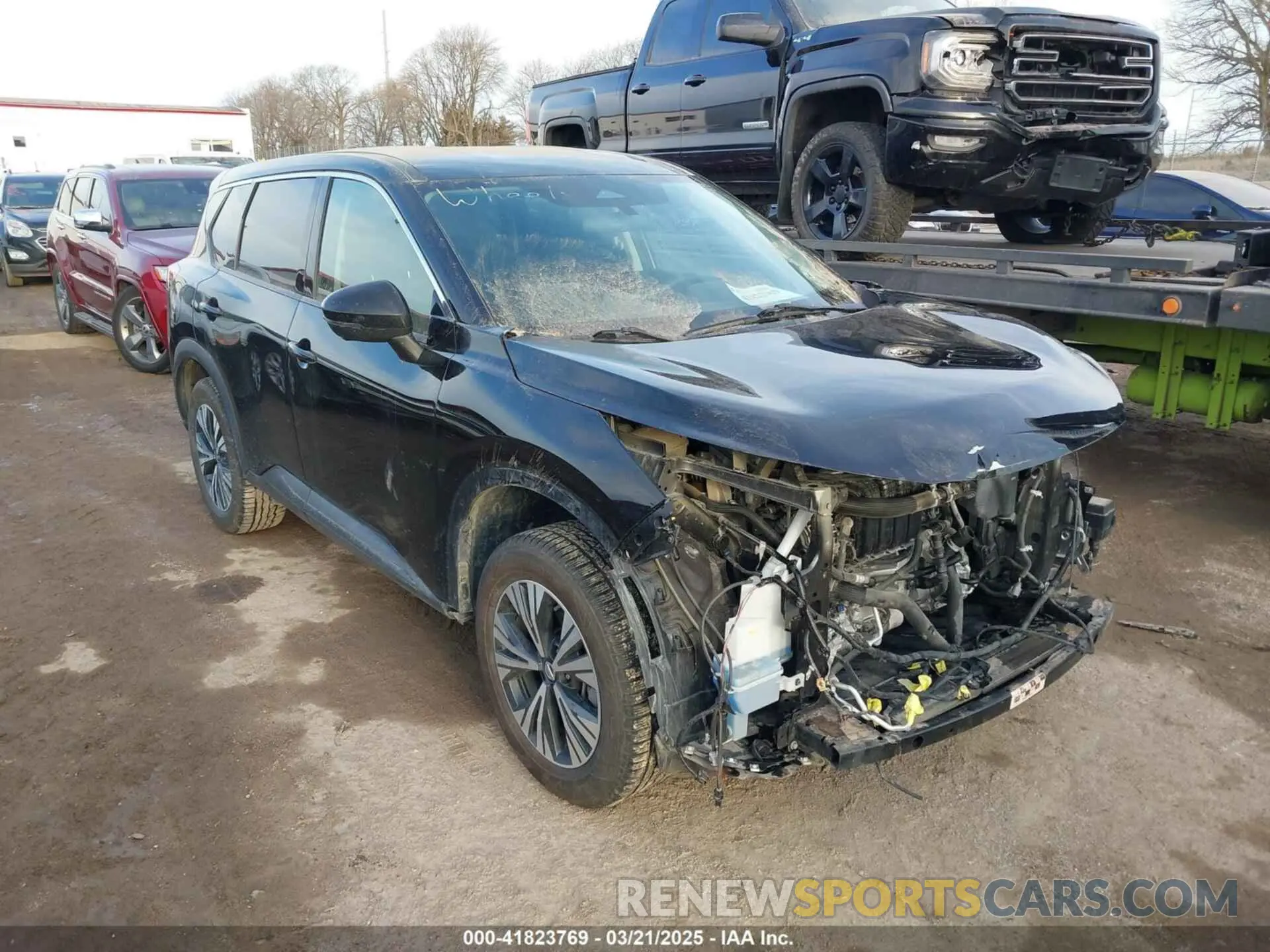 1 Photograph of a damaged car 5N1AT3BB8MC764304 NISSAN ROGUE 2021