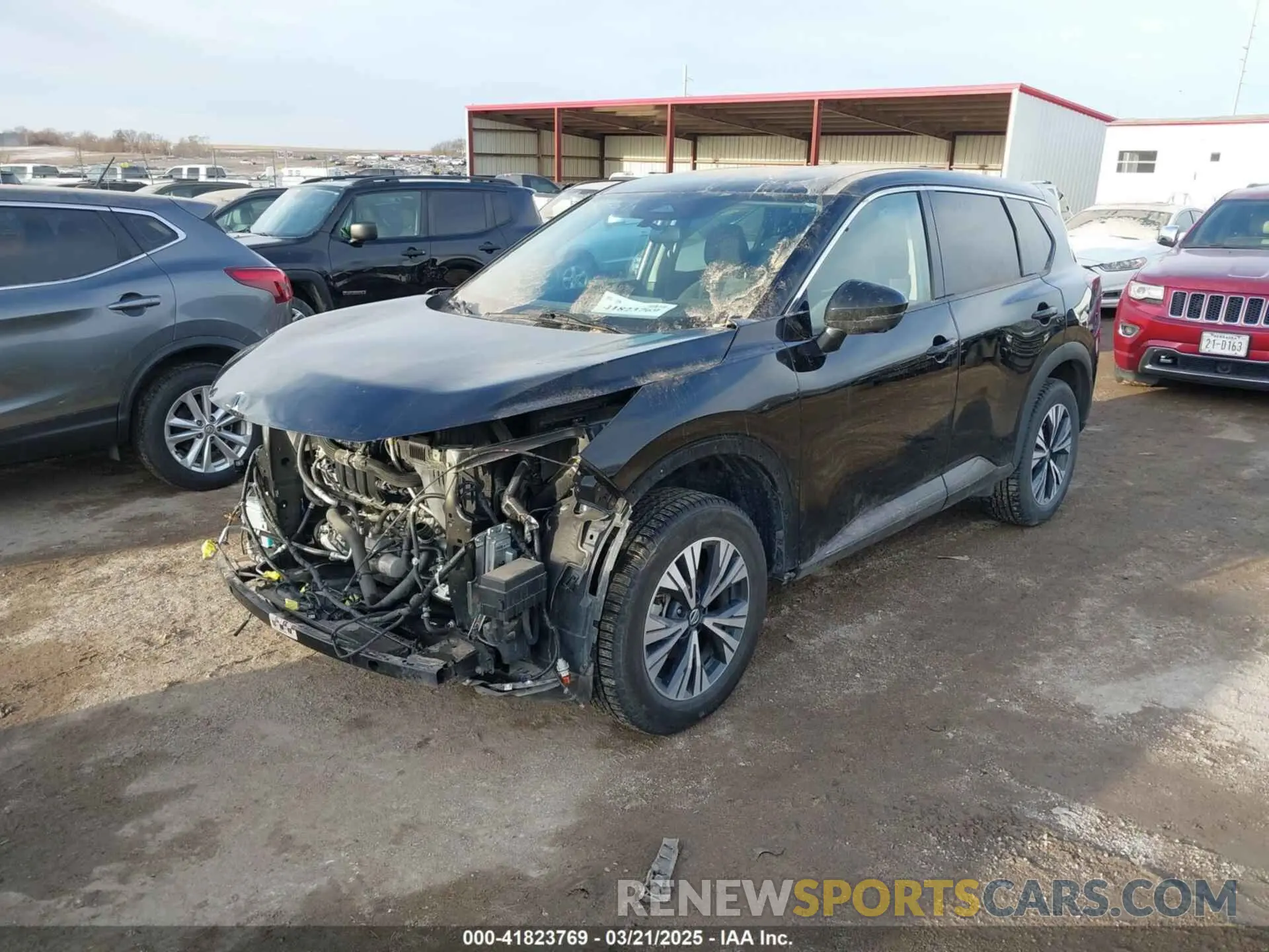 2 Photograph of a damaged car 5N1AT3BB8MC764304 NISSAN ROGUE 2021